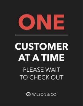 One Customer Please Wait