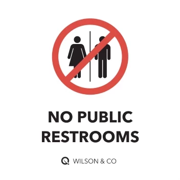 No Public Restrooms