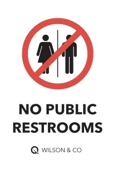 No Public Restrooms