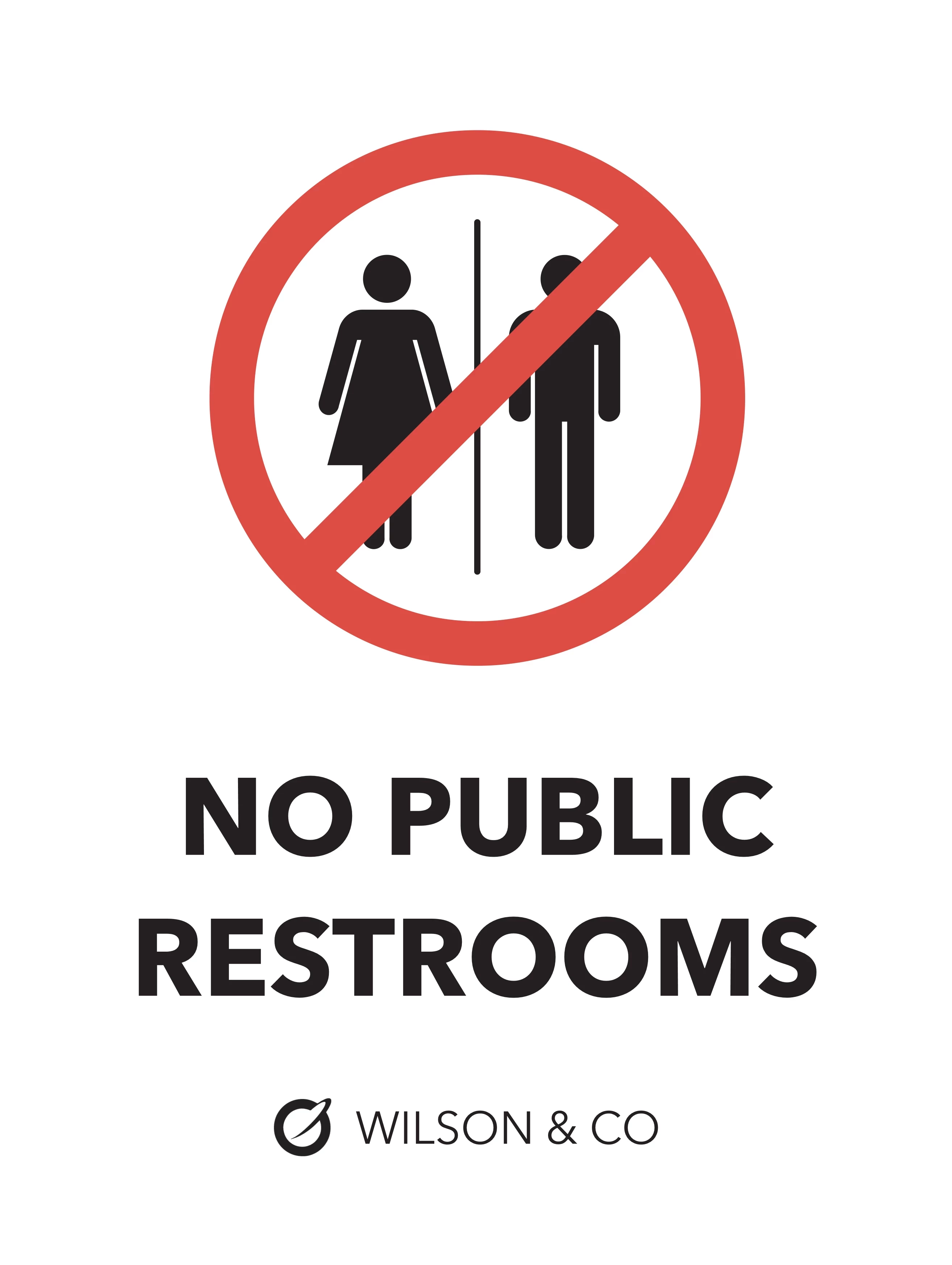 No Public Restrooms