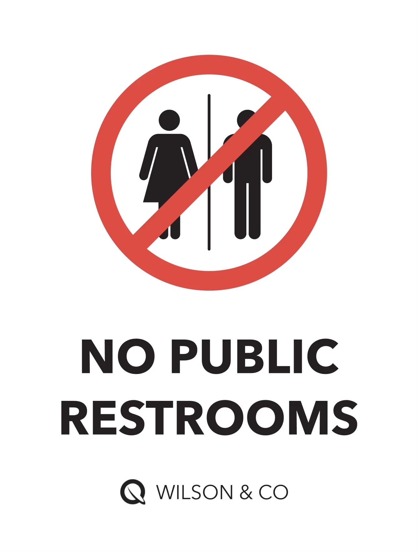 No Public Restrooms