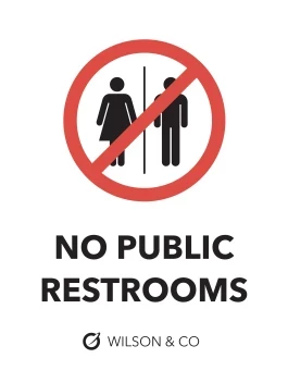 No Public Restrooms