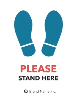 Footprints Stand Here