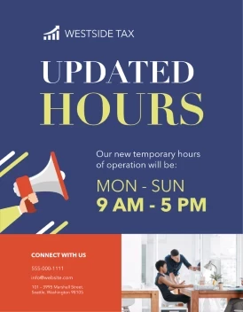 New Hours Megaphone