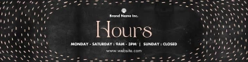 Operating Hours Spa Chalkboard