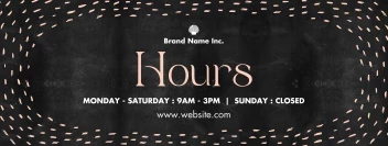 Operating Hours Spa Chalkboard