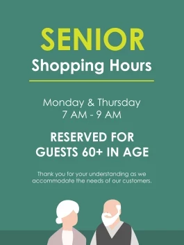 Senior Shopping Hours