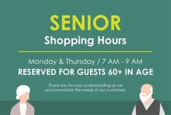 Senior Shopping Hours