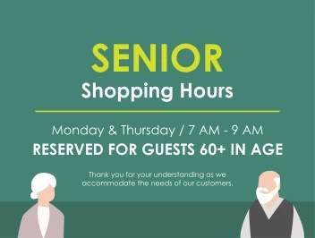 Senior Shopping Hours