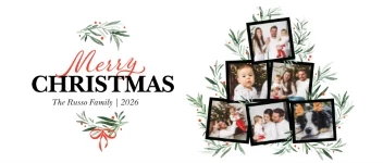 Merry Christmas Tree Collage
