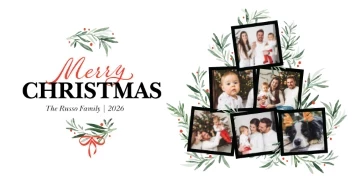 Merry Christmas Tree Collage