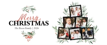 Merry Christmas Tree Collage