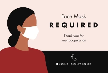 Mask Required Lady