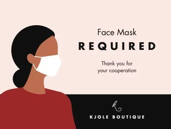 Mask Required Lady