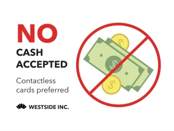 No Cash Accepted