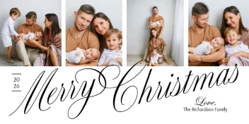 Traditional Script Merry Christmas