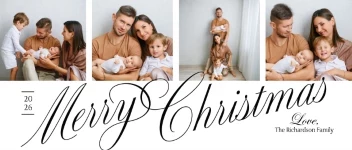Traditional Script Merry Christmas