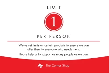 Limit One Per Person