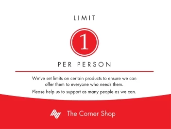 Limit One Per Person