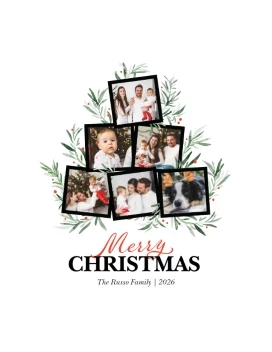 Merry Christmas Tree Collage