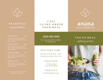 Earthy Vegan Meal Delivery