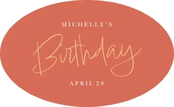 Modern Birthday Arch