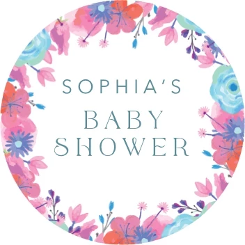 Floral Frame Baby Shower