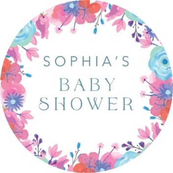 Floral Frame Baby Shower