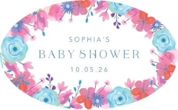 Floral Frame Baby Shower
