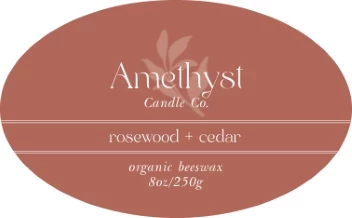 Delicate Floral Label