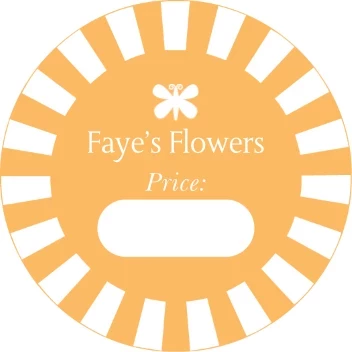 Checker Border Price Label