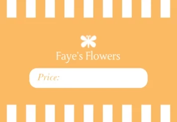 Checker Border Price Label