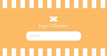 Checker Border Price Label