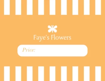 Checker Border Price Label