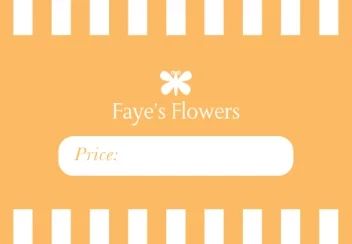 Checker Border Price Label