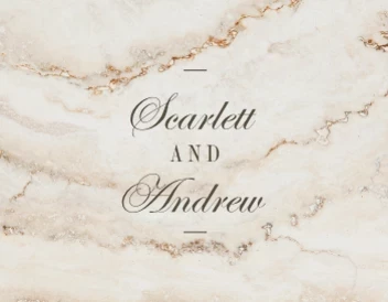 Elegant Marble Wedding