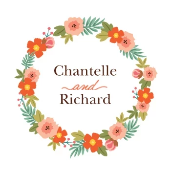 Floral Frame Wedding