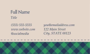 Rustic Holiday Plaid