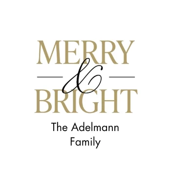 Merry & Bright Label
