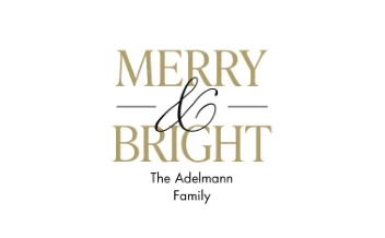 Merry & Bright Label