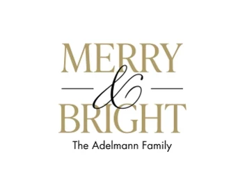 Merry & Bright Label