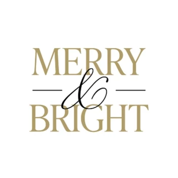Merry & Bright Label