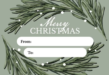 Merry Christmas Greenery