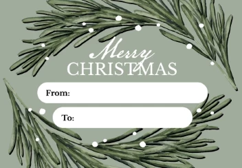 Merry Christmas Greenery