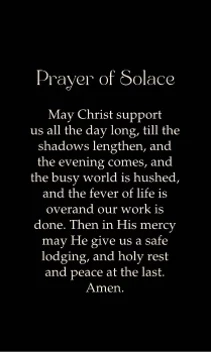Elegant Modern Memorial Prayer
