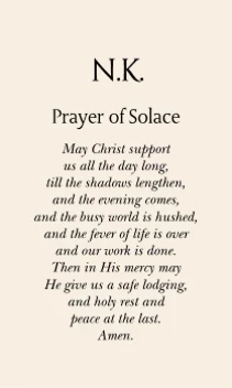 Monogram Collage Memorial Prayer