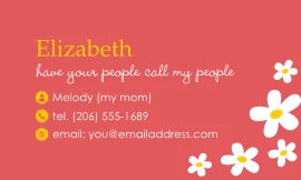 Daisy Social Card