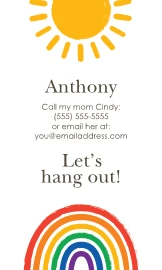 Sun and Rainbows Social Card