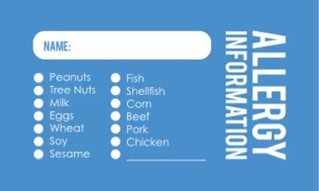 Allergy Information Handout