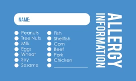 Allergy Information Handout